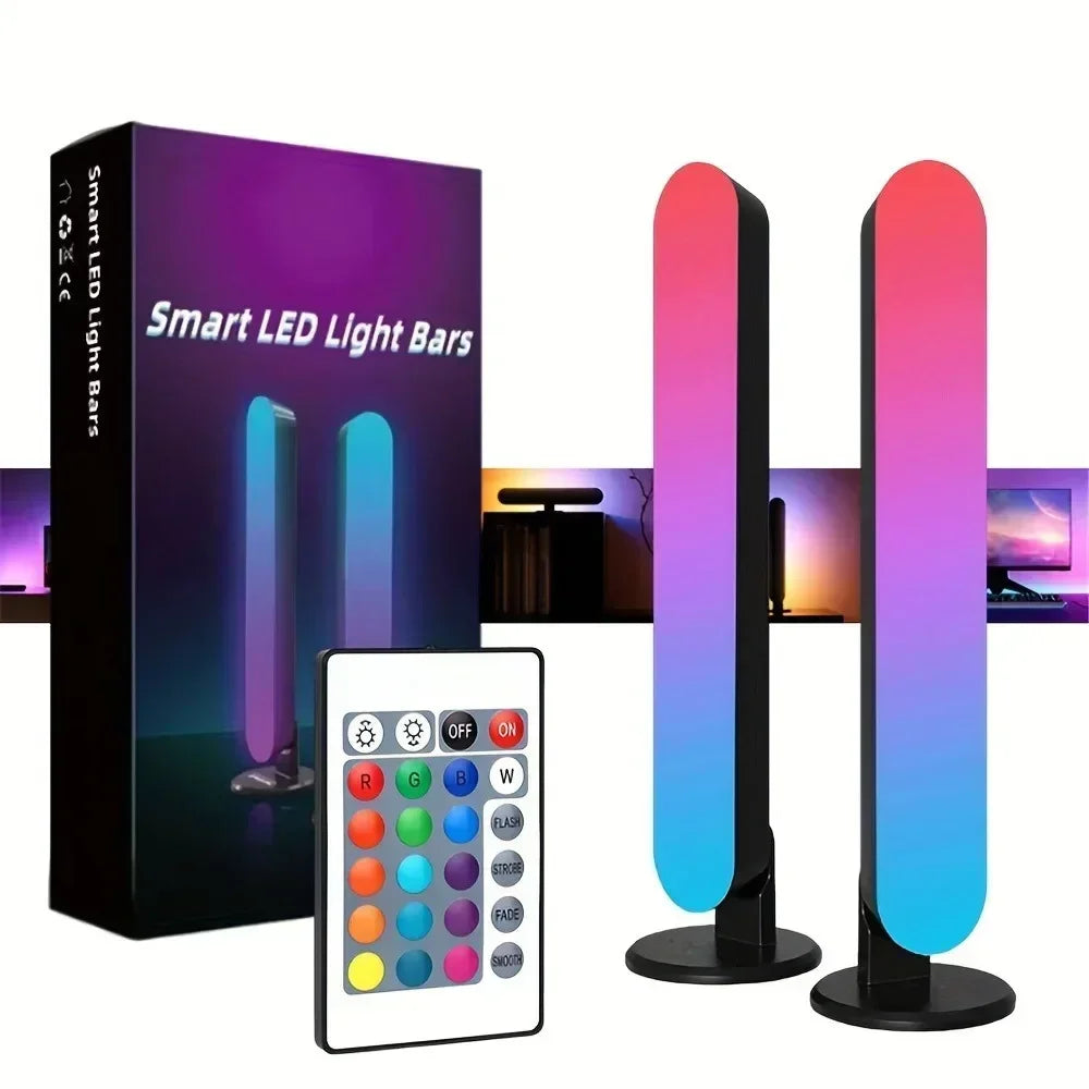 RGB Pickup Night Light Gaming Music Rhythm Lights Bar USB LED Table Lamp Remote Control Setup Gamer Decor Children Gift