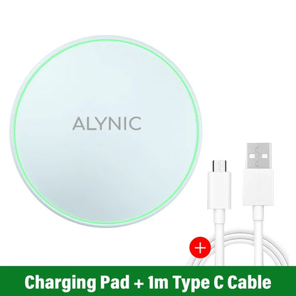 Wireless Charger for Iphone 17 16 15 14 Pro Max Induction Fast Charging Pad Dock Station for Samsung S23 S22 Xiaomi Huawei