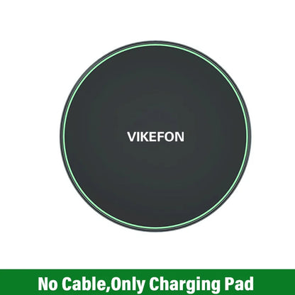 Wireless Charger for Iphone 17 16 15 14 Pro Max Induction Fast Charging Pad Dock Station for Samsung S23 S22 Xiaomi Huawei
