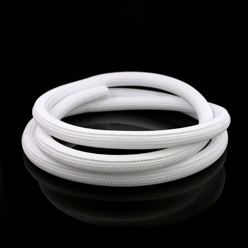 White Self-Closed Cable Sleeve PET Braid 3 5 8 10 13 16 19 25Mm High Protection Insulated Power Cord Wrap Sheath Split Sleeving