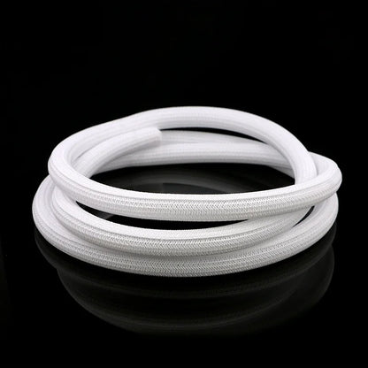 White Self-Closed Cable Sleeve PET Braid 3 5 8 10 13 16 19 25Mm High Protection Insulated Power Cord Wrap Sheath Split Sleeving