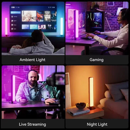 RGB Pickup Night Light Gaming Music Rhythm Lights Bar USB LED Table Lamp Remote Control Setup Gamer Decor Children Gift