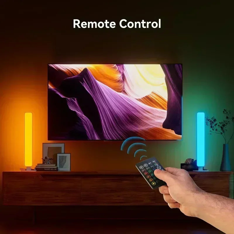 RGB Pickup Night Light Gaming Music Rhythm Lights Bar USB LED Table Lamp Remote Control Setup Gamer Decor Children Gift