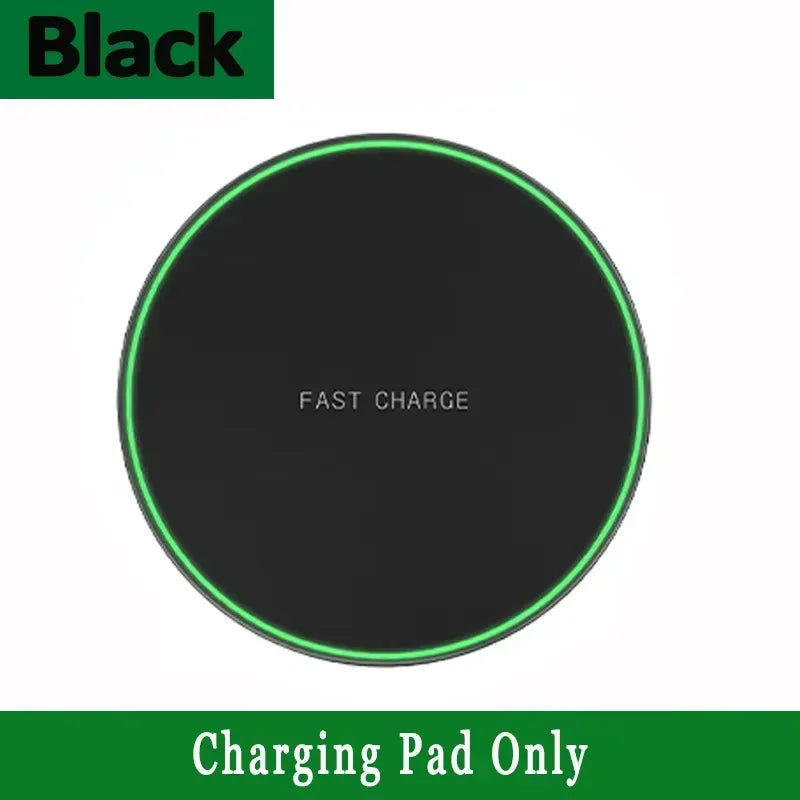 Wireless Charger for Iphone 17 16 15 14 Pro Max Induction Fast Charging Pad Dock Station for Samsung S23 S22 Xiaomi Huawei